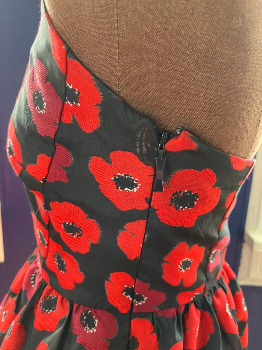Kate Spade Poppy Jacquard Dress Circa 2017